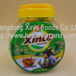 Quality 2.75g*150pcs Cube Shape Chocolate Flavor Compressed Candy Hard Pressed Sweets wholesale