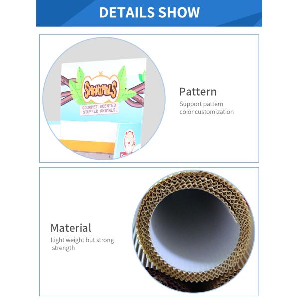 Five Shelves Cardboard POS Displays Customized Graphic For T - Shirt Jacket Selling