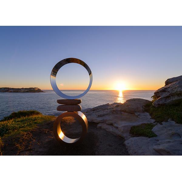 Outdoor And Indoor 316L Stainless Steel Furniture Sculpture 100cm Height