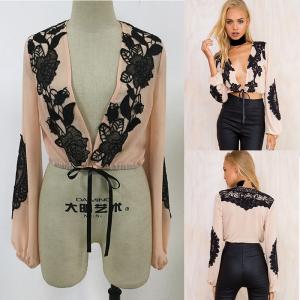 Quality New fashion women tops puffed long sleeve ladies blouse designs wholesale