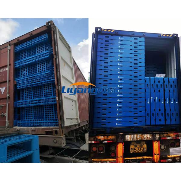 Large HDPE Four Way Entry Double Sides Euro Plastic Pallet Stackable Reversible