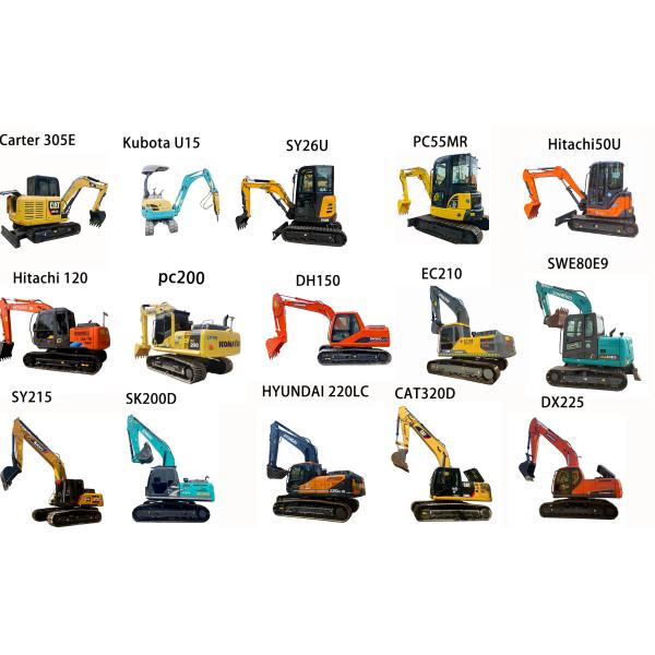 Original Used 320b 320c Crawler Excavator with Original Hydraulic Cylinder Valve