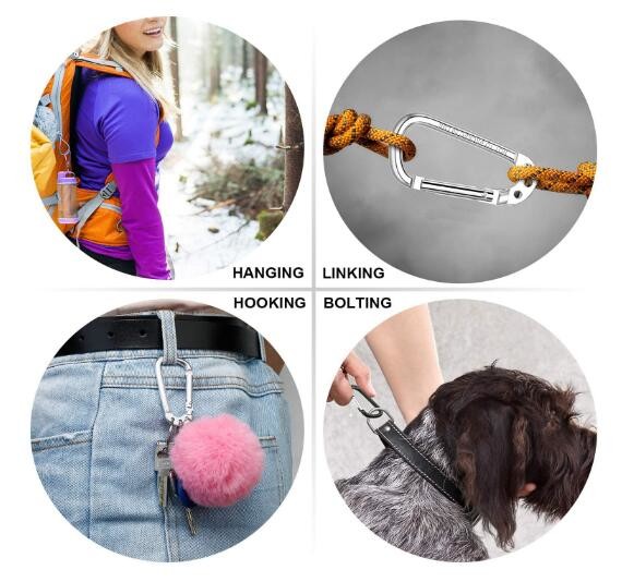 Multifunction Keychain Clip Hook Spring Snap Hook Rings For Outdoor Carab