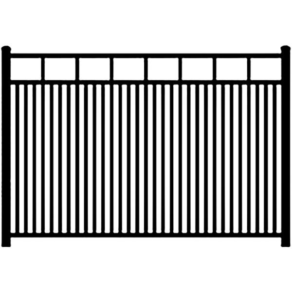 8ft Metal Residential Iron Wrought Fence Commerical Garden Privacy Fence Panels