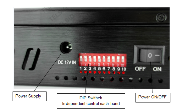 Portable 10 Channel Signal Jammers For Jamming Cell Phone Signal 2G 3G 4G 5G Camera Bluetooth Frequency