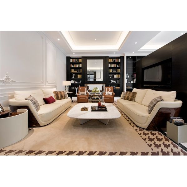 Modern Square Design Marble Coffee Table W001H1