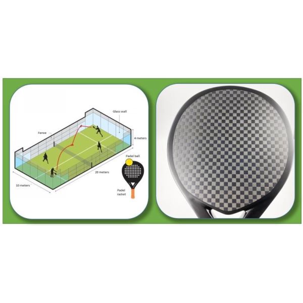 12k Raquetas De Padel Carbon Fiber Custom Padel Tennis Racket