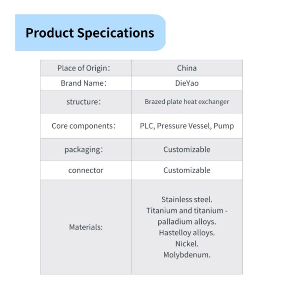 B3-006-N Efficient 316L Brazed Plate Heat Exchanger Low Cost Energy-Saving Household Manufacturing Plant Farm Home