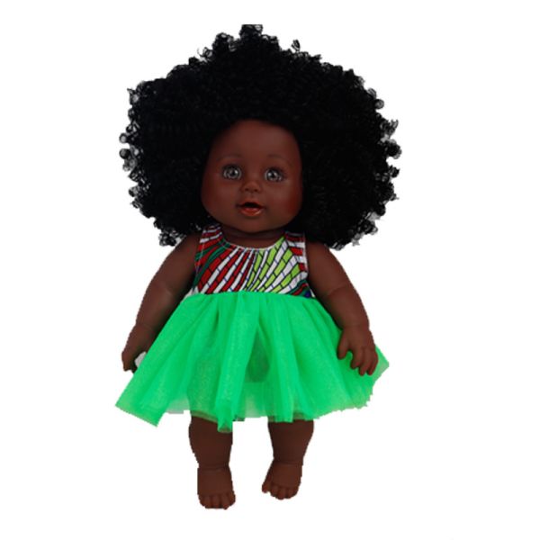 12 Inch Black Doll Realistic African Doll Clothes Gift Black Baby Dolls For Kids american girl doll clothes
