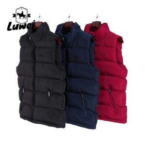 Quality Lightweight Cold Weather Vest Utility Cotton Polyester Sleeveless Puffer Vest wholesale