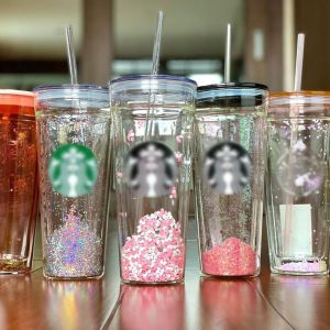 Quality Double Wall Acrylic Sublimation Glass Snow Globe Tumbler 24oz wholesale