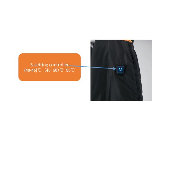 Battery Power Electric Heated Jacket Windproof S-3XL