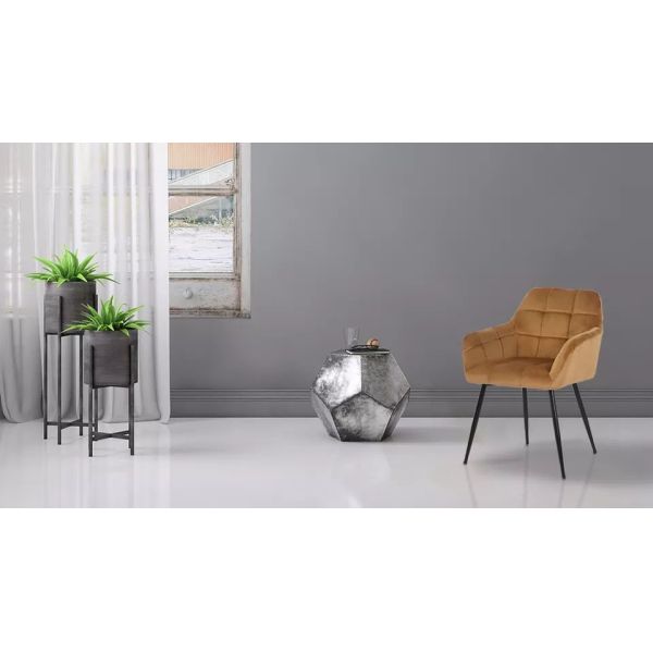 Nonslip Foot Velvet Upholstered Nordic Dining Chairs Living Room Furniture