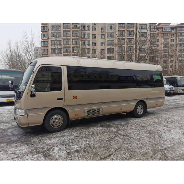 120kw Used Mini Bus Toyota Coaster 23 Seater coach