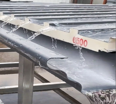 1000mm wide rain-proof, heat-insulating and flame-retardant polyurethane foam aluminum roof sandwich panel