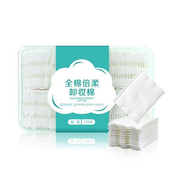 Cheap Three Layer Design Face Makeup Remover / Makeup Cotton Pads Compact Close Grained for sale