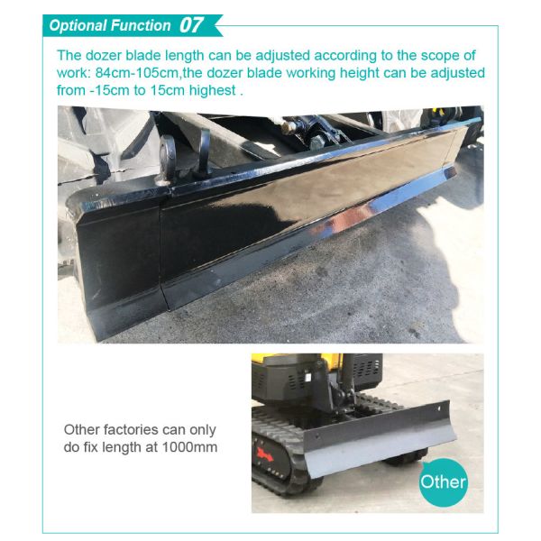 HT10BZ 1000kg Mini Crawler Excavator Optional Boom Swing Small Digging Machine