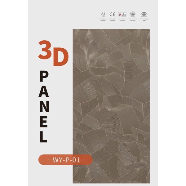 Modern Design MDF Base 3D Decorative Wall Tiles Interior Panels FSC CE Approved