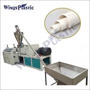 Quality CPVC UPVC HDPE 20-110mm Water Pipe Electric Wire Tube Single / Double Screw Extruder Machine wholesale