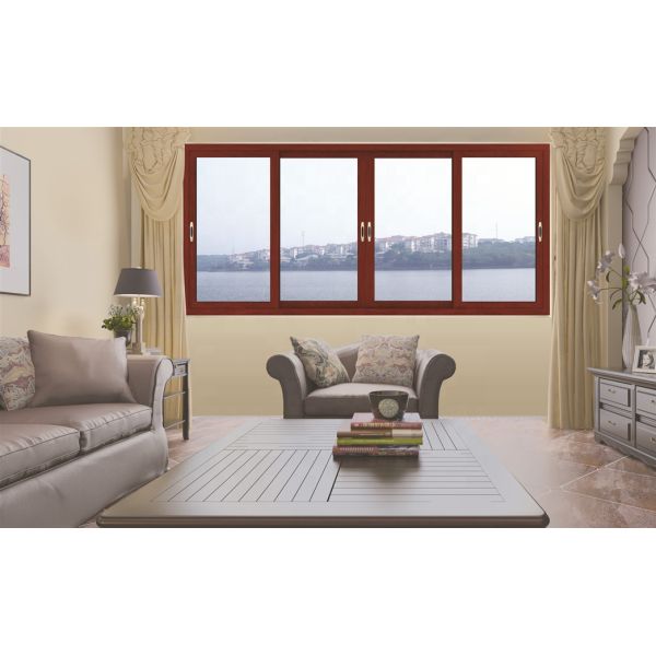 Heat Insulation Aluminium Alloy Windows Wood Grain Aluminum Extrusion