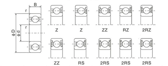 Thin Section High Speed 6805 2RS Ceramic Bearings C3 Clearances for Bike