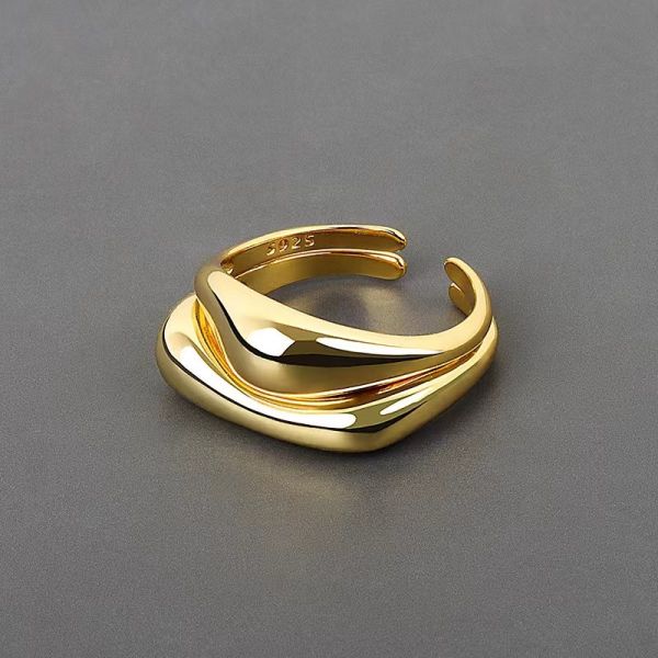 Cheap Reusable Party Trendy Gold Rings , Multi Function Gold Fancy Ring for sale