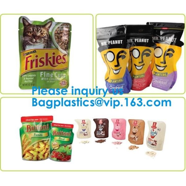 High Barrier Silver Packaging Bags,Aluminum Foil Stand Up Pouch With Spout For Baby Food Packaging Bagease, Bagplastics