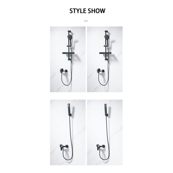 Wall Mounted SS304 Sanitary Ware Shower Thermostatic Faucets