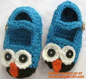 Quality Baby Boys Girls Crochet Sandal Thongs Slippers Newborn Infant Toddler Prewalker Kids Knitt wholesale
