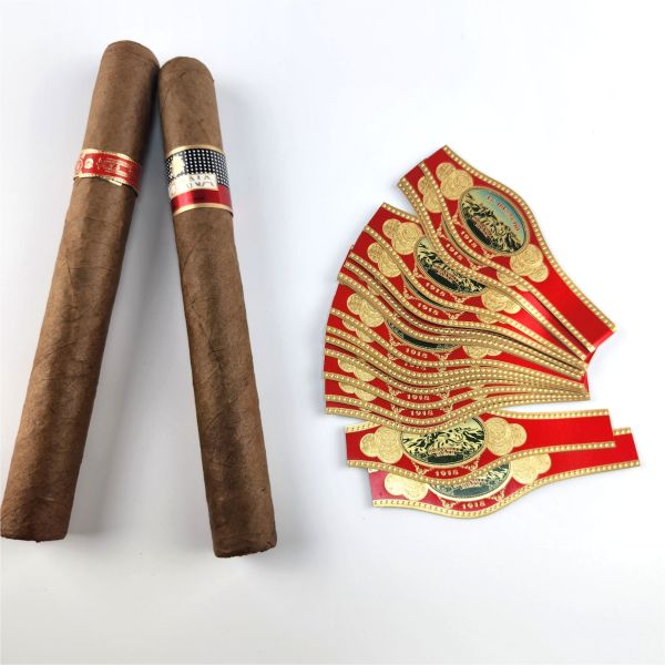 Digital Printing Luxury Cigar Label Paper Stickers – Self Adhesive Waterproof Sticker Printing