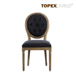 Buy cheap New French Style Fabric Dining Chairs - Solid Wood Chairs-Kitchen Chair - from wholesalers