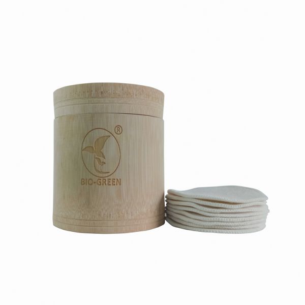 Printed Bamboo Reusable Makeup Remover Pads For Mother Customized Color