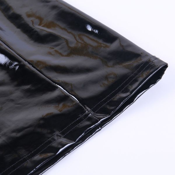 High Waist PU Sexy Women Dresses High Waist Gothic Style Strap Hollow