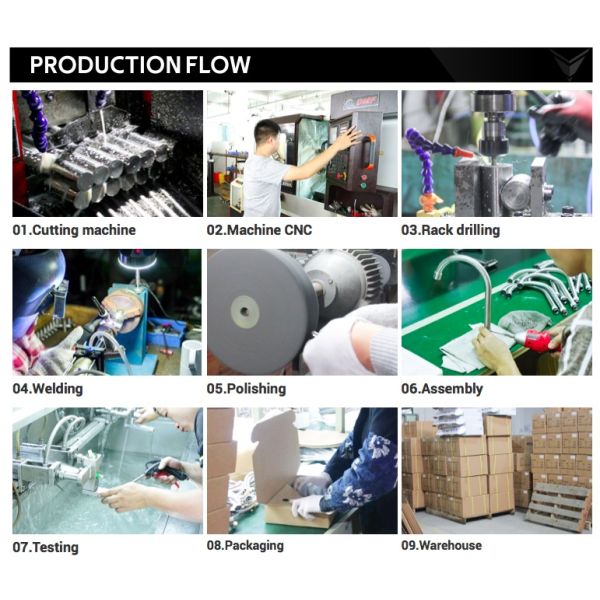 OEM Baking Varnish Stainless Steel Basin Faucet No Lead Acid Resistance