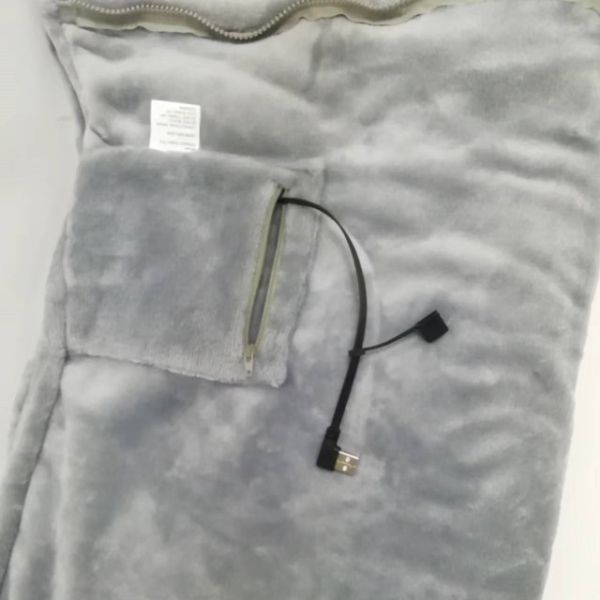 Low Voltage Heated Infrared Blanket 80 X 150cm Safe Heated Bed Sheet With USB