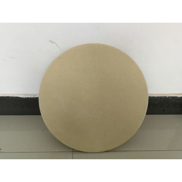 Top Grade Round Refractory Pizza Stone Easily Cleaned High Temperature Resistance