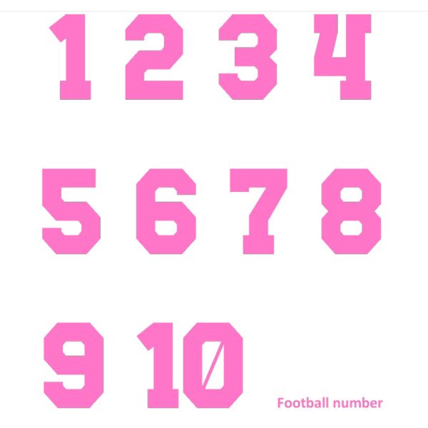 Football Heat Transfer Letters And Numbers Personized Iron On Numbers And Letters