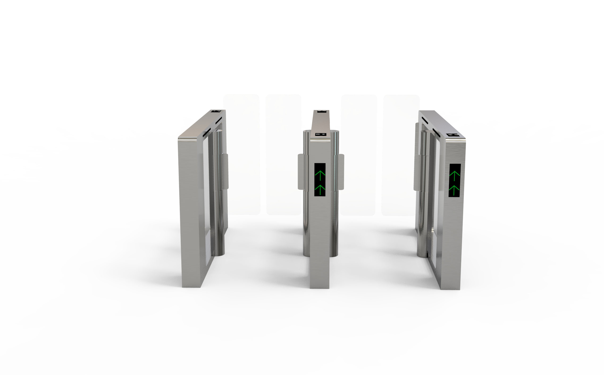 Anti Pinch Customs Acrylic Swing Barrier Gate Slim Speed Gate Turnstile 119