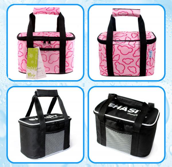 Cheap colorfull prints picnic time lunch bag, picnic bag,cooler bag, keep cost hold hot bottle cooler bag and ice packs for br for sale