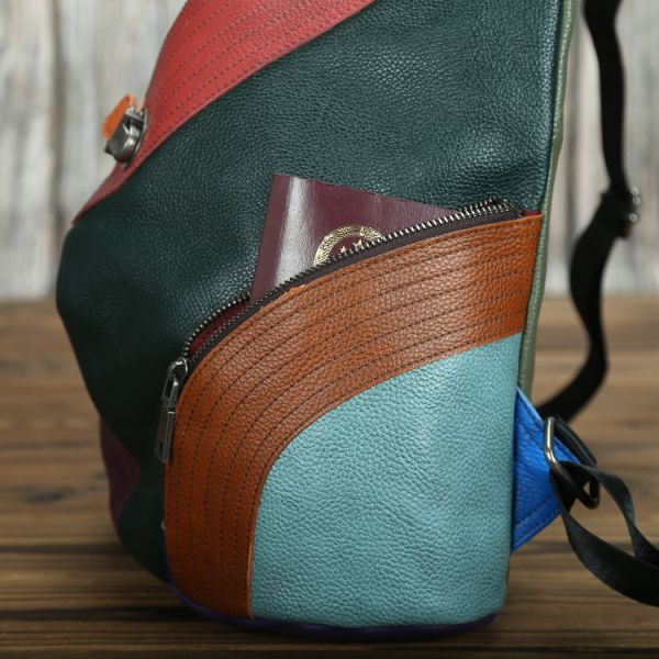 Anti Theft Genuine Leather Backpack