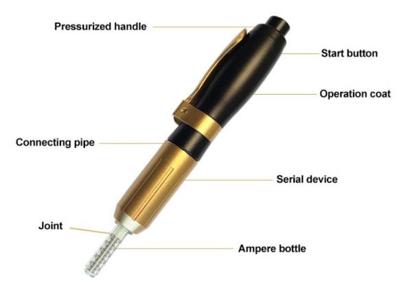 High Pressure Hyaluron Pen Needle Free , 0.5ml Hyaluronic Acid Filler Pen