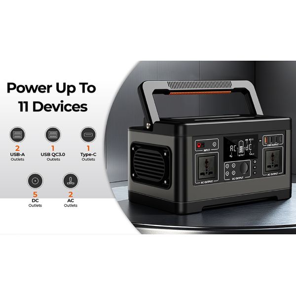 High Quality 500W 520wh Portable Power Station Lithium Battery Solar Inverter Energy Storage Battery Power Bank With Good Price