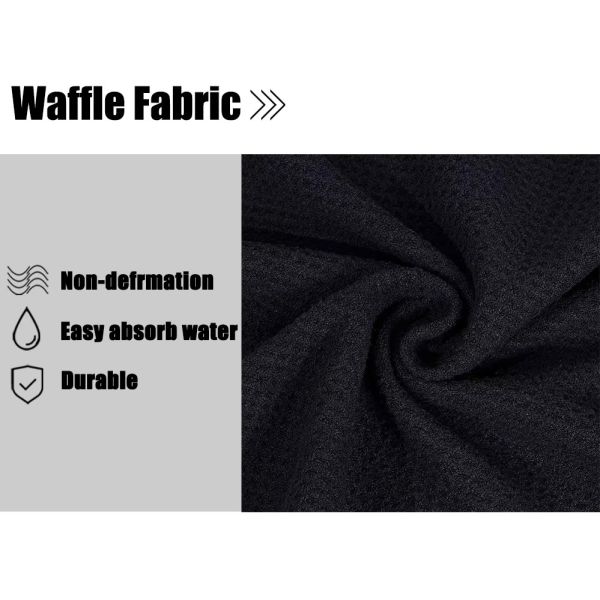 Wholesale Golf Club Accessories Metal Embroidery Waffle Microfiber Golf Towels with Customize Logo