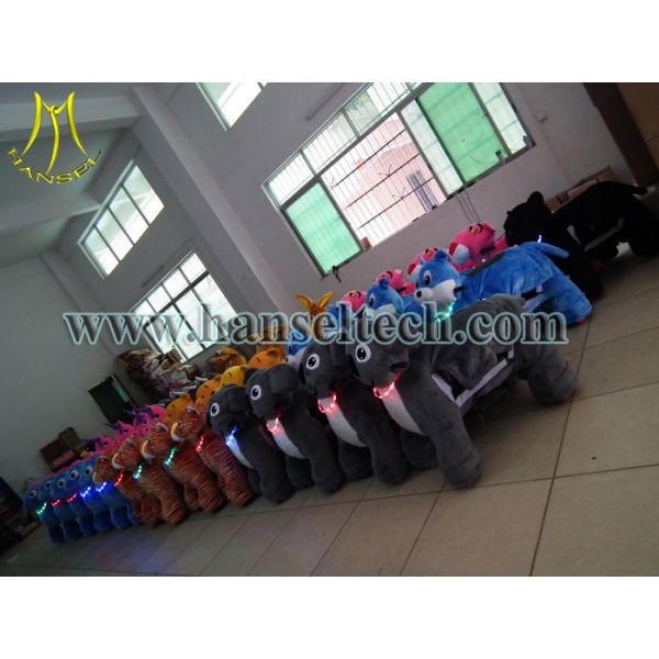 Hansel Coin Toys Stuffed Animals Walking Scooter Animals Plush Wheel Electric Animal Scooters