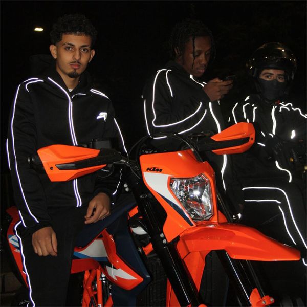 Digital Print Mens Slim Fit Tracksuit Streetwear Matching Sweatpants And Jacket OEM Service