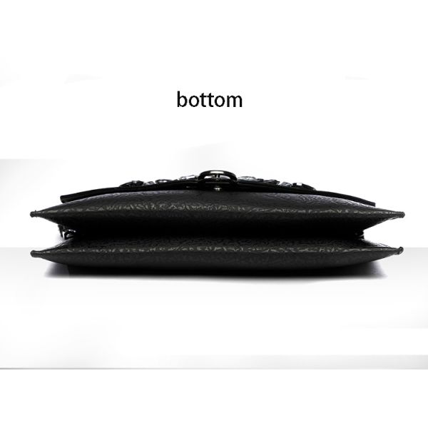 Ladies Crystal Clutch Bag Evening Wedding Rhinestone Silver Purse Chain Cross Body Bag