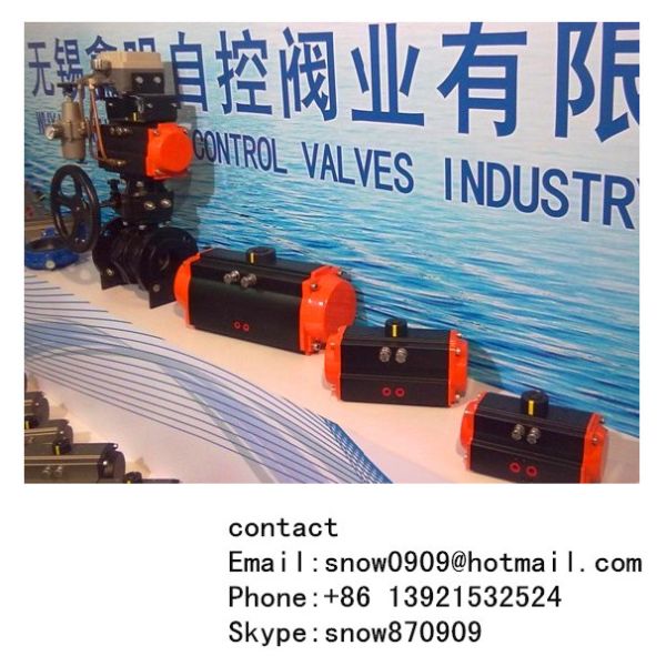 AT Series Pneumatic Actuator Flow Control Ball Valves Butterfly Valves