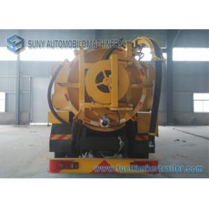 Vacuum Suction Sewer Cleaning Truck Vacuum Tank Truck Dual Axle DONGFENG 210hp