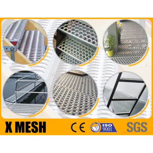 Hot Dipped Galvanized Perforated Metal Mesh Safety Grating Walkway Anti Rust