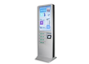 Quality Modern Cell Phone Charging Stations , Phone Charging Locker With 43 Inch Advertising LCD Screen wholesale